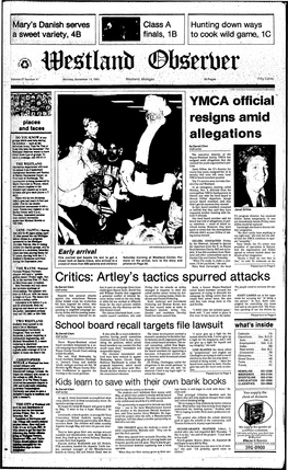 November 11. 1991 J S Smear Tactics Spurred Attacks Continued from Paae 1 • Even After Artley Conceded Defeat Effort to Resolve Their Differences: ^