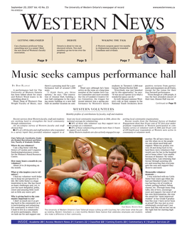Music Seeks Campus Performance Hall
