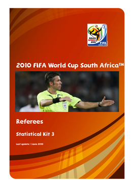 2010 FIFA World Cup South Africa™ Referees