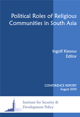 Political Roles of Religious Communities in South Asia