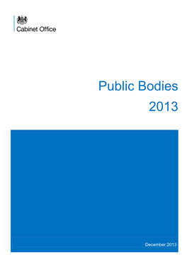 Public Bodies 2013