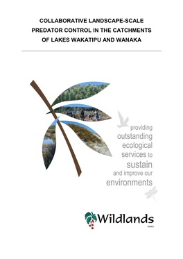Collaborative Landscape-Scale Predator Control in the Catchments of Lakes Wakatipu and Wanaka