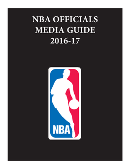 Nba Officials Media Guide 2016-17