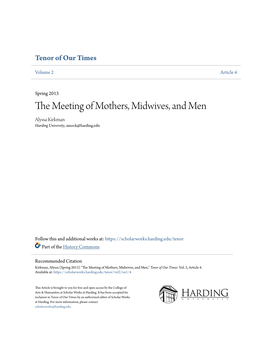 The Meeting of Mothers, Midwives, and Men