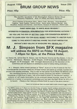 BSFG News 299 August 1996