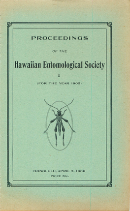 Hawaiian Entomological Society