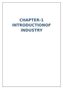 Chapter-1 Introductionof Industry 1