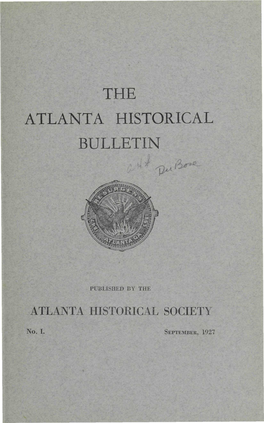 The Atlanta Historical Bulletin