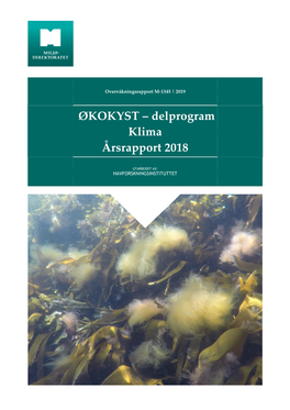 ØKOKYST – Delprogram Klima Årsrapport 2018