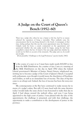 4 a Judge on the Court of Queen's Bench (1952–60)