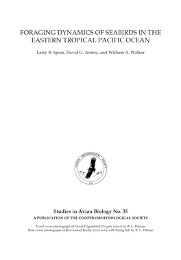 Foraging Dynamics of Seabirds in the Eastern Tropical Pacific Ocean