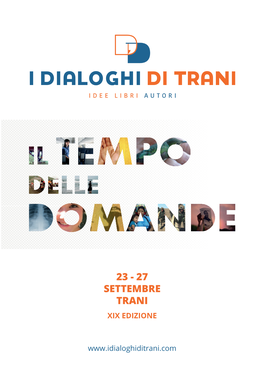 Programma Dialoghi Di Trani