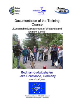 Documentation Training Course Lake Constance 2002