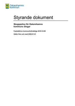 Styrande Dokument