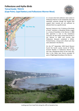 TR23 N (Copt Point, Capel Battery and Folkestone Warren West)