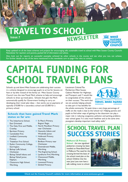 Capital Funding for School Travel Plans