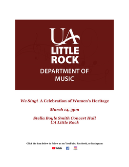 Women's Concert Program