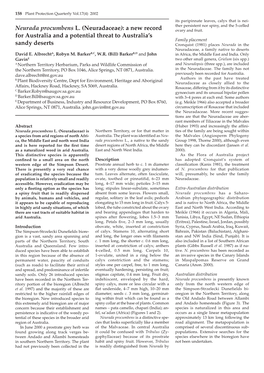 Neurada Procumbens L. (Neuradaceae): a New Record For