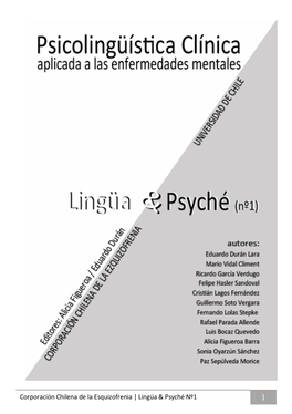 Corporación Chilena De La Esquizofrenia | Lingüa & Psyché
