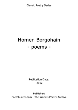 Homen Borgohain - Poems