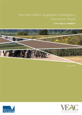 Remnant Native Vegetation Investigation Discussion Paper