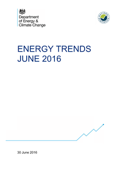 Energy Trends June 2016