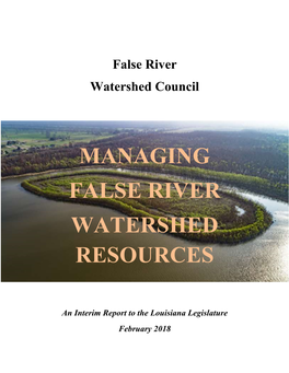 Managing False River Watershed Resources