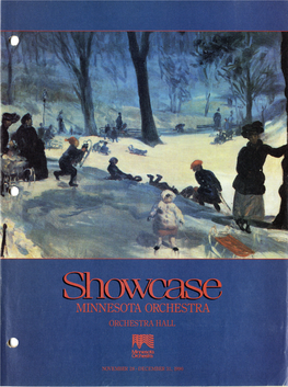 Showcase Minnesota Orchestra, November 28, 1990, Orchestra Hall
