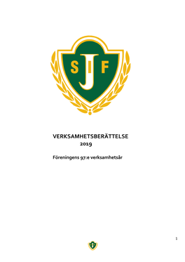 Verksamhetsberättelse 2019