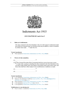 Indictments Act 1915