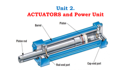 Unit 2. ACTUATORS and Power Unit  Introduction:  an Actuator Is a Component of Machines That Is Responsible for Moving Or Controlling a Mechanism Or System