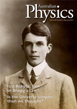 AUSTRALIAN PHYSICS 67 EDITORIAL Centenary Of