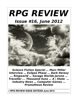 RPG Review, Issue 16, June 2012