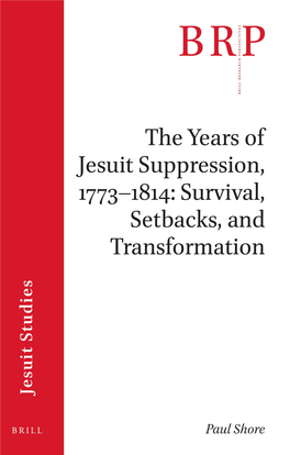 Brill Research Perspectives in Jesuit Studies