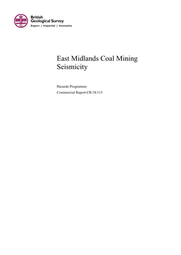 East Midlands Coal Mining Seismicity