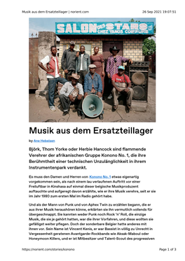 Musik Aus Dem Ersatzteillager | Norient.Com 26 Sep 2021 19:07:51