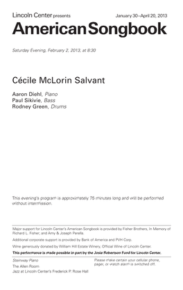 Cécile Mclorin Salvant