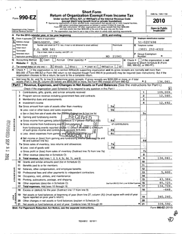 Form 990-EZ 2010