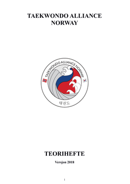 Taekwondo Alliance Norway Teorihefte