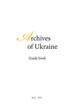 Archives of Ukraine.Indd