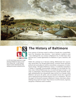 History of Baltimore City