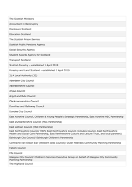 The Scottish Ministers Accountant in Bankruptcy Disclosure Scotland