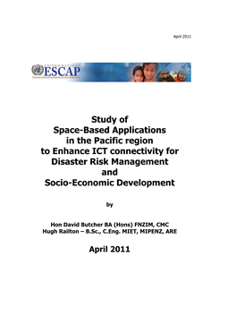 Study of Space-Based Applications in the Pacific Region to Enhance ICT Connectivity for Disaster Risk Management and Socio-Economic Development