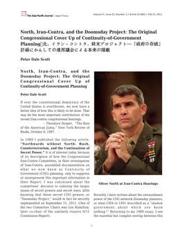 North, Iran-Contra, and the Doomsday Project: the Original