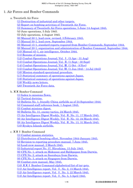 INDEX of Records of the U.S. Strategic Bombing Survey, Entry 46: Intelligence Library, 1932-1947