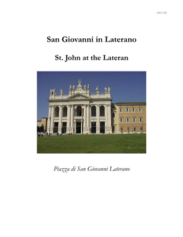 San Giovanni in Laterano