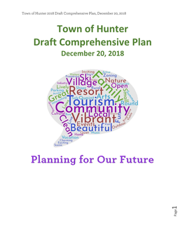 Town of Hunter Draft Comprehensive Plan December 20, 2018