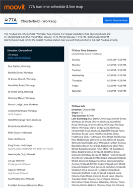 77A Bus Time Schedule & Line Route