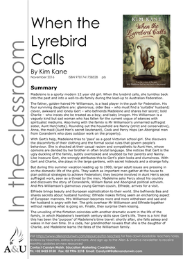 When the Lyrebird Calls by Kim Kane November 2016 ISBN 9781741758528 Pb