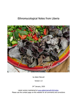 Ethnomycological Notes from Liberia